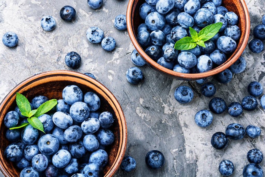 Florida gastroenterologist Joseph Salhab recommends blueberries, dates, dragon fruit, kiwi, guava, papaya and pineapple to ease stomach bloating.